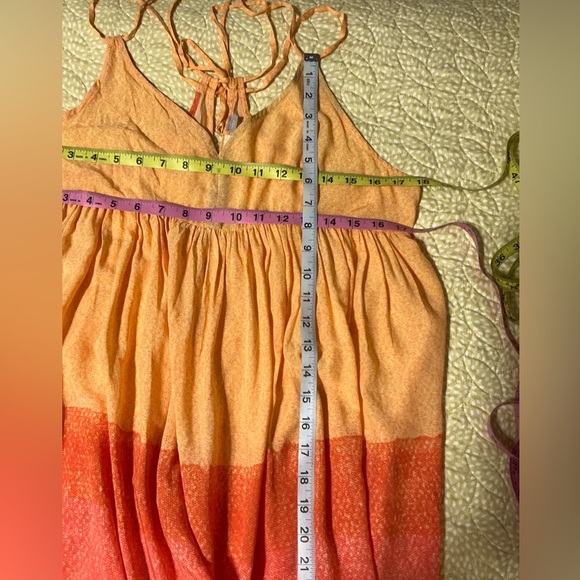 EUC Anthropologie Carla Weeks Setting Sun Maxi Dress Medium - Picture 9 of 13